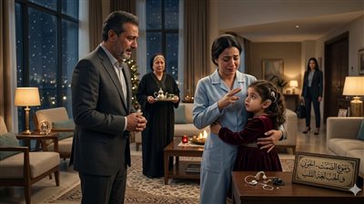 دموع الصمت: ليلة العيد التي حطمت كبرياء الملياردير وأحيت قلب ابنته. شروق خالد