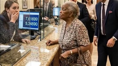 سخر من سيدة مسنّة في البنك… وبعد ثوانٍ ندم على كل كلمة قالها